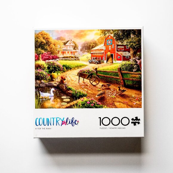 Buffalo David Bitton Other - 🧩 BRAND NEW 🧩 "After the Rain" Country Life 1,000 Piece Puzzle - Buffalo Games